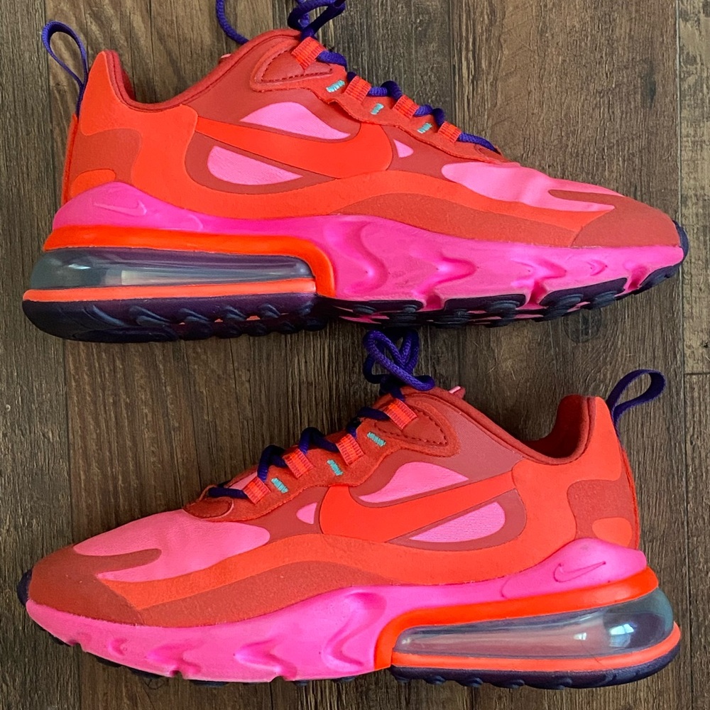 Nike Air Max 270 React Red Pink Sneakers